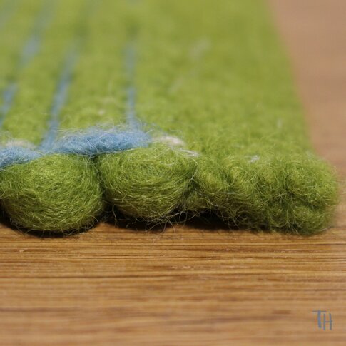 Moderner Naturteppich | SCAURI col 2 grün ... auch in Sondermaßen!