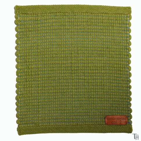 Modern natural rug | SCAURI col 2 green ... also in custom sizes!