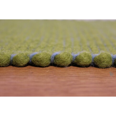 Modern natural rug | SCAURI col 2 green ... also in custom sizes!