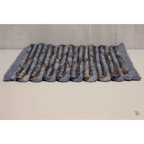 Modern natural rug | RAVELLO col 5 blue ... also in custom sizes!