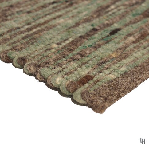 Tisca Modern natural rug | LUNA col 12 brown-green ... also in custom sizes!