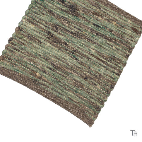 Tisca Modern natural rug | LUNA col 12 brown-green ... also in custom sizes!