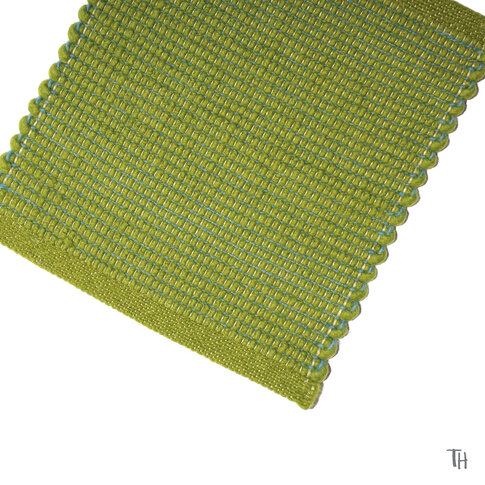 Modern natural rug | SCAURI col 2 green ... also in custom sizes!