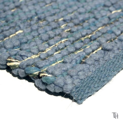 Modern natural rug | ROSALIE col 4 azur ... also in custom sizes!