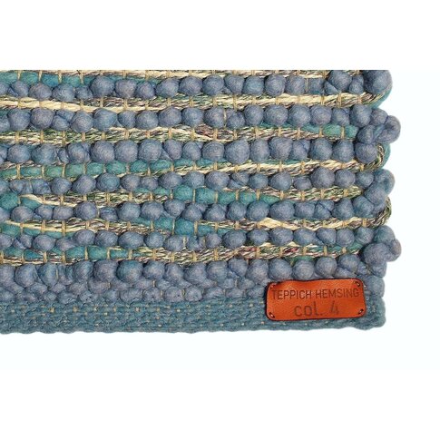 Modern natural rug | ROSALIE col 4 azur ... also in custom sizes!