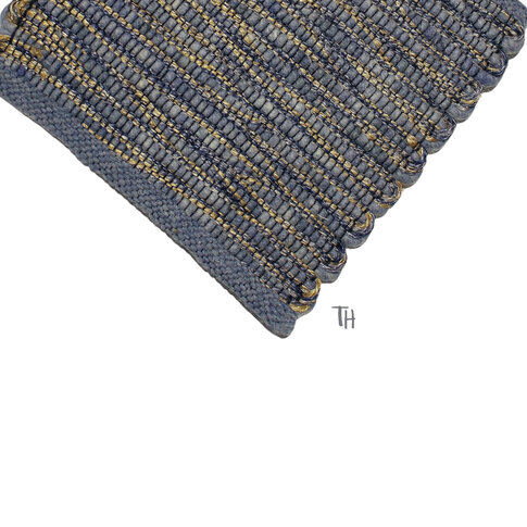 Moderner Naturteppich | RAVELLO col 5 blau | 50% Sisal, 25% Schurwolle, 25% Jute