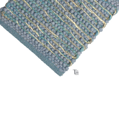 Modern natural rug | ROSALIE col 4 azur ... also in custom sizes!