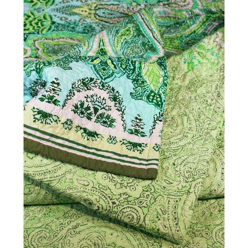 Bassetti  Bassetti bedspread | MERGELLINA V1 apple green | 240 x 25 cm