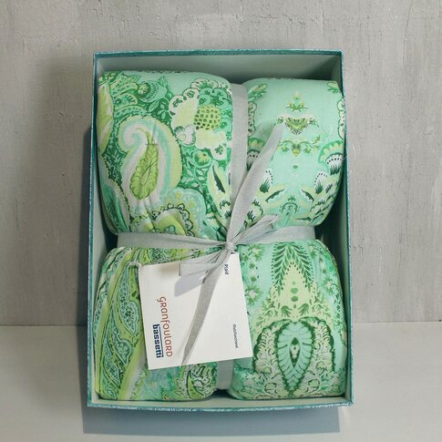 Bassetti  plaid | MERGELLINA V1 apple green | 135/190cm