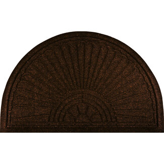 Kleen-Tex-Fußmatten wash+dry doormat | DUNE | HALFMOON, DARK BROWN