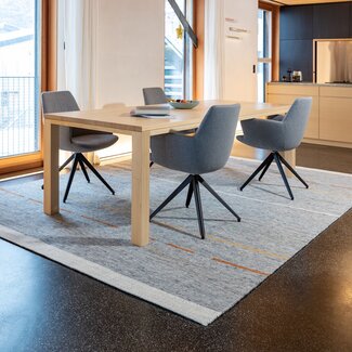Tisca Moderner Teppich | Orlando DESIGN  2127 | 55% Schurwolle, 45% Jute
