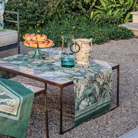 Bassetti  Bassetti table linen | BOBOLI V1 forest | ...from the Tavola collection!