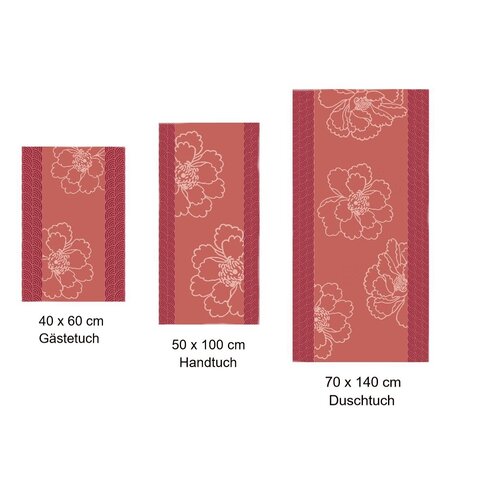 Bassetti  Terry cloth towels for the bathroom | HANAMI 41rose