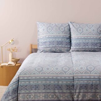 Bassetti  Bettwäsche | HANBURY C1 azure  | 100%Baumwolle