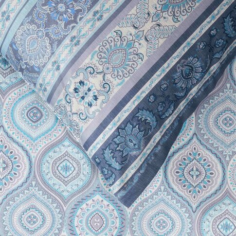 Bassetti   Bed linen + pillowcases | HANBURY C1 azure