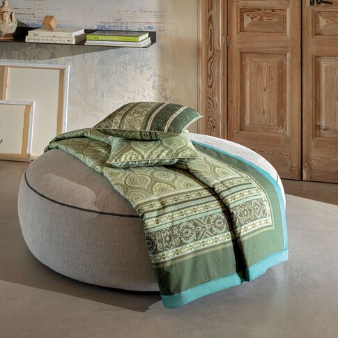 Bassetti  Plaid | HANBURY V1 green | Außenmaterial: 100% Baumwolle, Füllung: 100%  Polyester