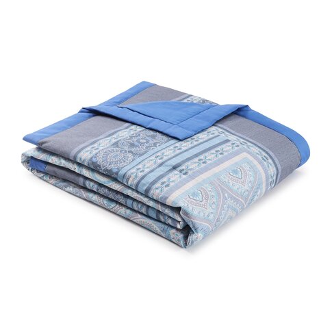 Bassetti  Plaid | HANBURY  C1 azure | 135/190 cm