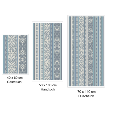 Bassetti  Terry cloth towels for the bathroom | HANBURY C1 azure