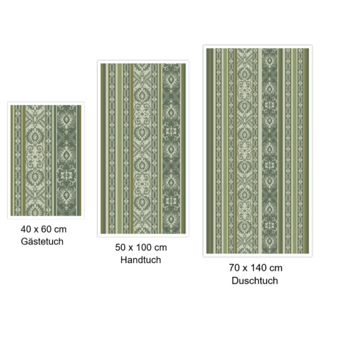 Bassetti  Frottiertücher fürs Bad |  HANBURY V1 verde