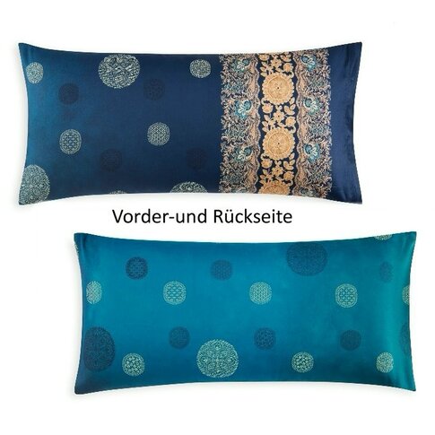 Bassetti  Bettwäsche | PALLAVICINO B1 petrol-blau  | 100% Baumwolle