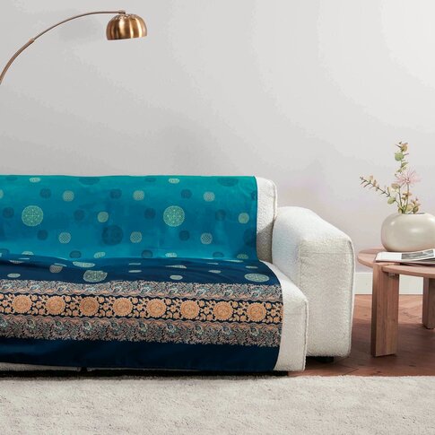 Bassetti  Granfoulard | PALLAVICINO B1 petrol-blau | 100% Baumwolle