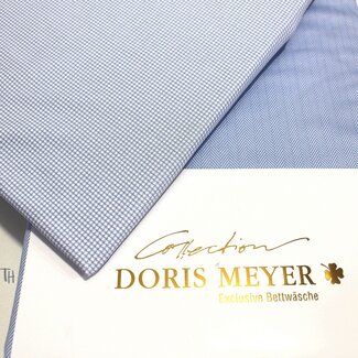 Doris Meyer  Doris Meyer | Rooster-knee herringbone - blue-white | 100% cotton