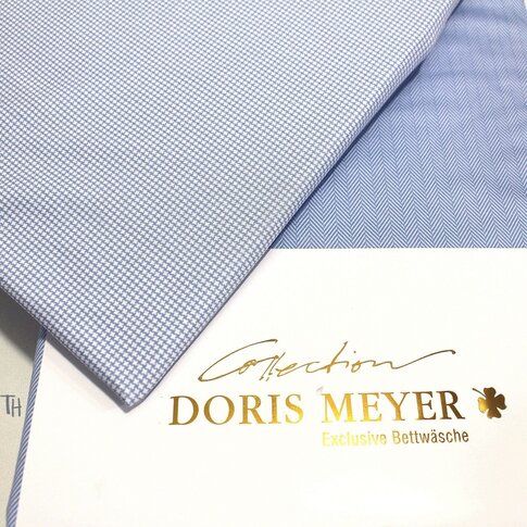 Doris Meyer  Doris Meyer | Interlock jersey | Rooster-knee herringbone | blue-white