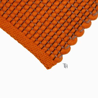 Moderner Naturteppich | RAFFAELLO  col 14 mandarin | 55% Schurwolle, 45% Jute