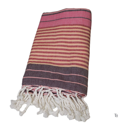 Hamam towel BIO-SUD | Wine | approx. 100/200 cm | 100% organic cotton