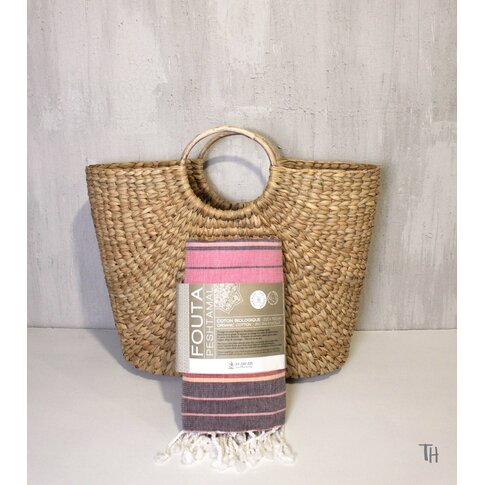 Hamam towel BIO-SUD | Wine | approx. 100/200 cm | 100% organic cotton