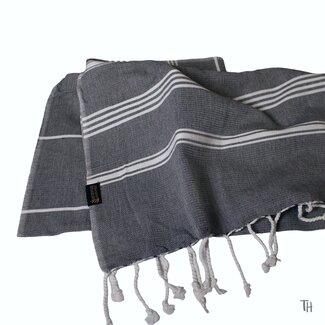 Hamamtuch BIO-Fouta | Anthrazite | 100% Baumwolle