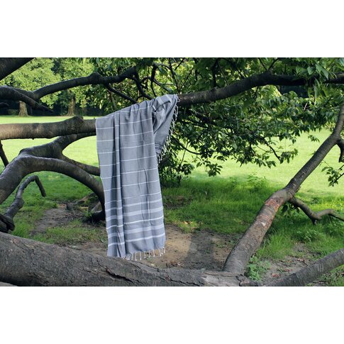 Hamamtuch BIO-Fouta | Anthrazite | ca. 100/200 cm | 100%  Bio-Baumwolle