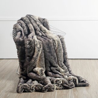 Star Home Textil GmbH GREY WOLF | Webfelldecken | Oberseite: 85% Polyacryl, 15% Polyester