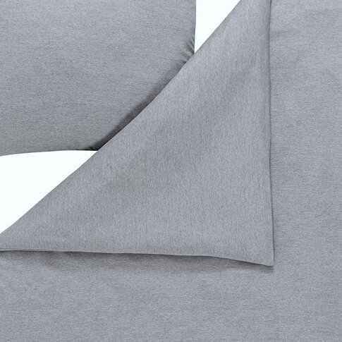 ESTELLA  Bed linen TAKOMA grey | 135/200, 80/80 cm | 100% Mako Interlock Jersey