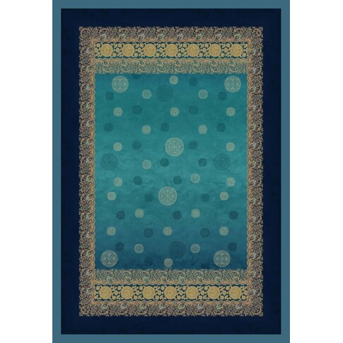 Bassetti  plaid | PALLAVICINO B1 petrol blue | 180x250cm