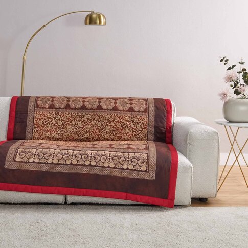 Bassetti  Plaid | TORCELLO R1 Rot | Außenmaterial: 100% Baumwolle, Füllung: 100%  Polyester