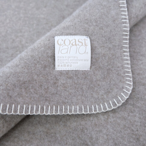 coastland  Wolldecke - SkinGreyRock | lichtgrau | 145/200 cm