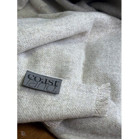 coastland  Wool blanket - EasyGreyRock | mist grey | 140/200 cm