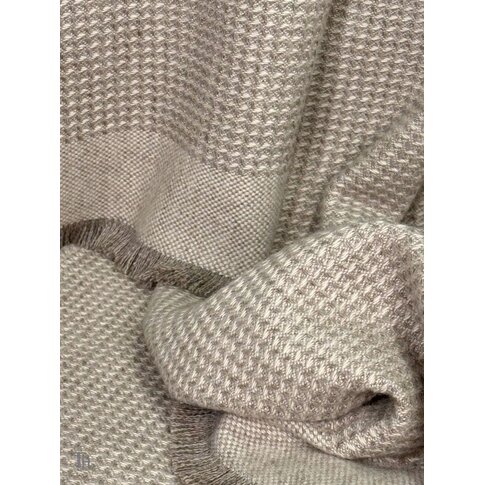 coastland  Wolldecke -  BaseGreyGrid | sandbeige-wattgrau | 145/200 cm