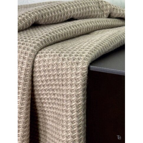 coastland  Wolldecke -  BaseGreyGrid | sandbeige-wattgrau | 145/200 cm