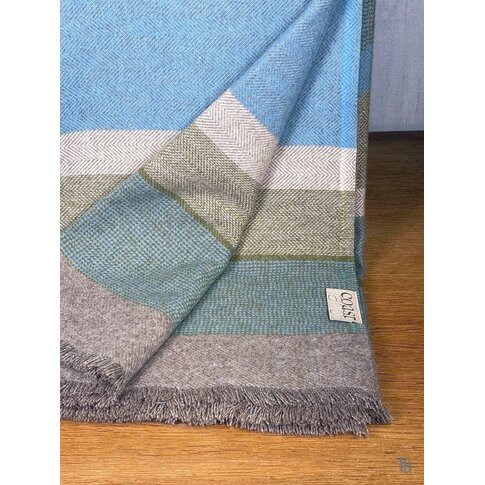 coastland  Wool blanket - FreeFlowMind | horizon-light green | 145/200 cm