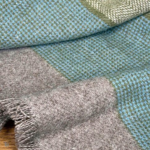 coastland  Wool blanket - FreeFlowMind | horizon-light green | 145/200 cm