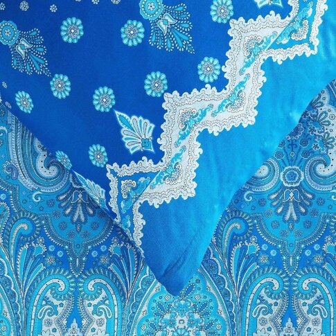 Bassetti   Bed linen + pillowcases | ISOLABELLA B1 ocean blue | ...various sizes!