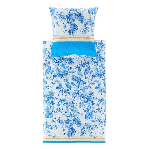 Bassetti   Pillowcases | IBISCUS TATTOO B1 blue | 40 x 80 cm