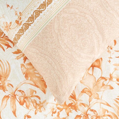 Bassetti   Bettwäsche + Kissenbezüge |  IBISCUS TATTOO  41 creme-apricot | ...verschiedene Größen!
