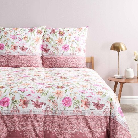Bassetti   Bed linen + pillowcases | CASABLANCA P1 rose-fuchsia | ...various sizes!