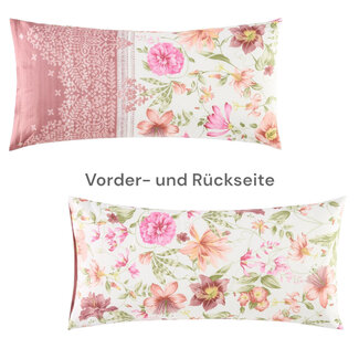 Bassetti Pillowcase | CASABLANCA P1 rose-fuchsia | 100% cotton Bassetti Pillowcase | CASABLANCA P1 rose-fuchsia | 100% cotton