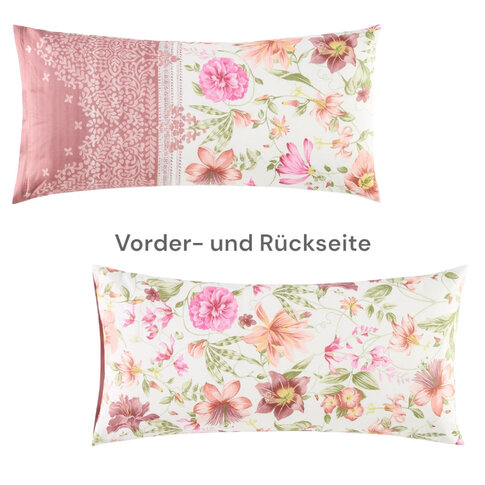 Bassetti  Kissenbezug | CASABLANCA  P1 rose-fuchsia | 100% Baumwolle