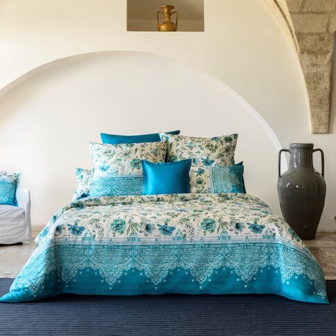 Bassetti   Bed linen + pillowcases | CASABLANCA C1 blue | ...various sizes!