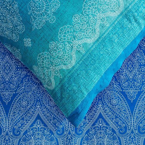 Bassetti   Bed linen + pillowcases | KERALA B1 ocean blue | ...various sizes!